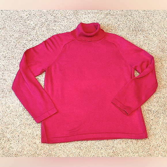Jones New York  Vintage Pink Turtleneck Sweater - Picture 2 of 5
